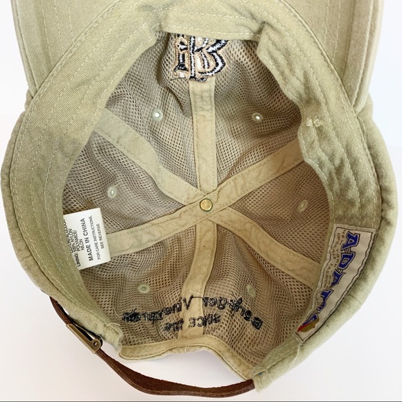 Light Cap Green w/ adjustable leather strap - Picture 9 of 9